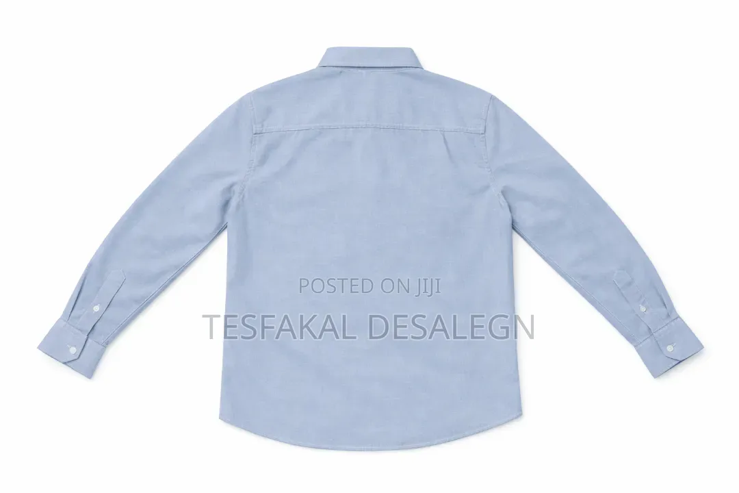 Men’S Light Blue Long‐Sleeve Shirt – Size Xl