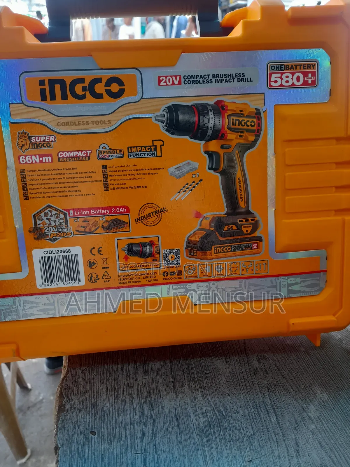 Ingco Chargebl Drill 20v 66n