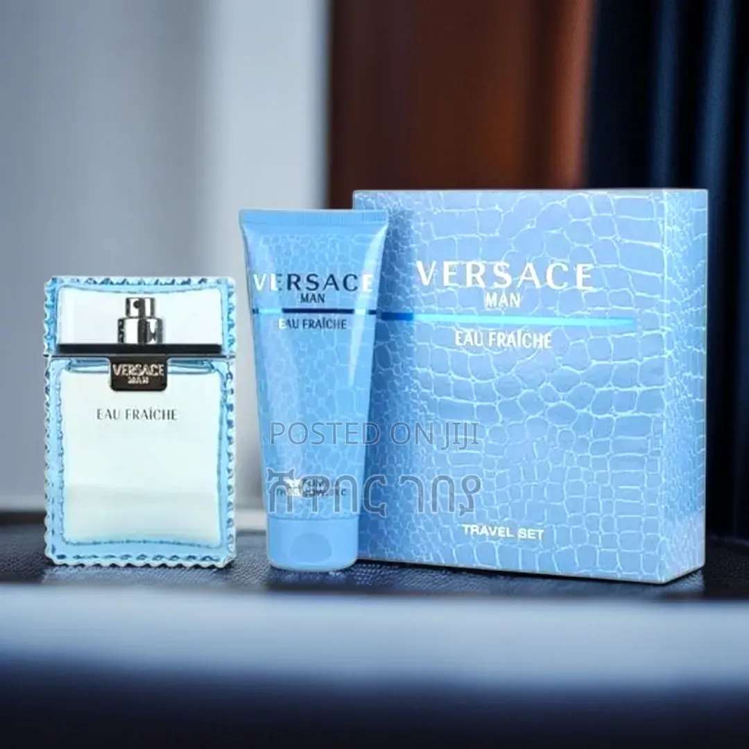 Versace Man Eau Fraiche Travel Set Eau De Toilette Shower Gel Gift Set