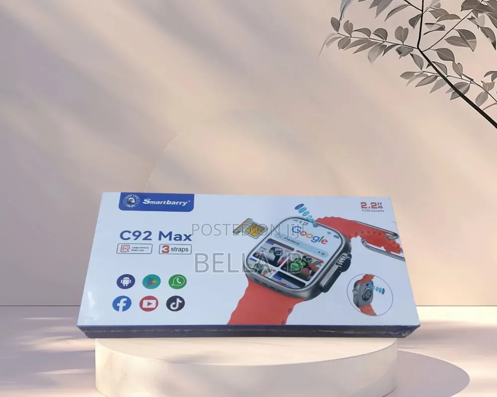 C92 Max Smart Watch: Crystal Clear Display, Premium Feel