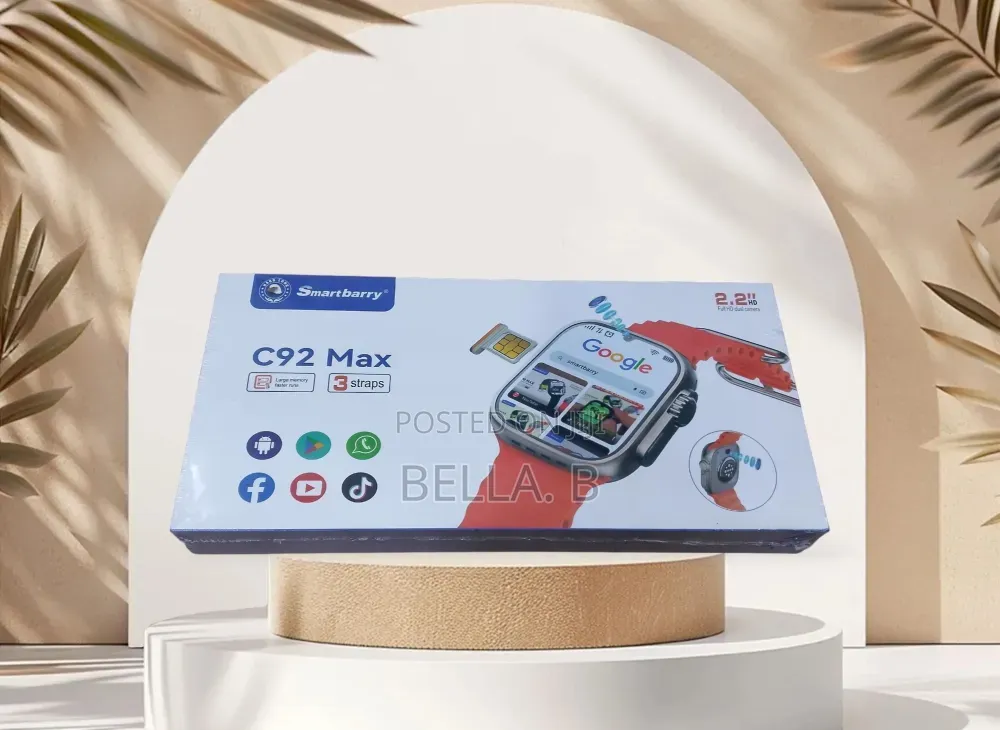 C92 Max Smart Watch: Crystal Clear Display, Premium Feel