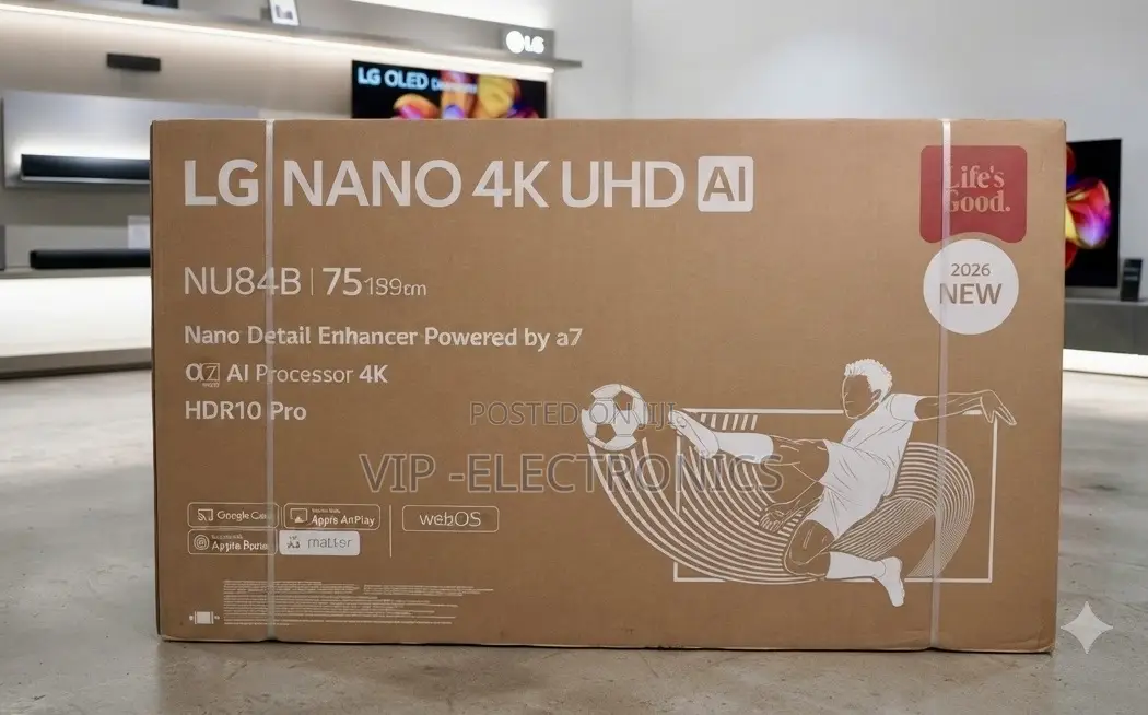Lg Tv 75 Inch Nano Uhd Ai Smart Tv (Nu84b Series) Original Lg Tv