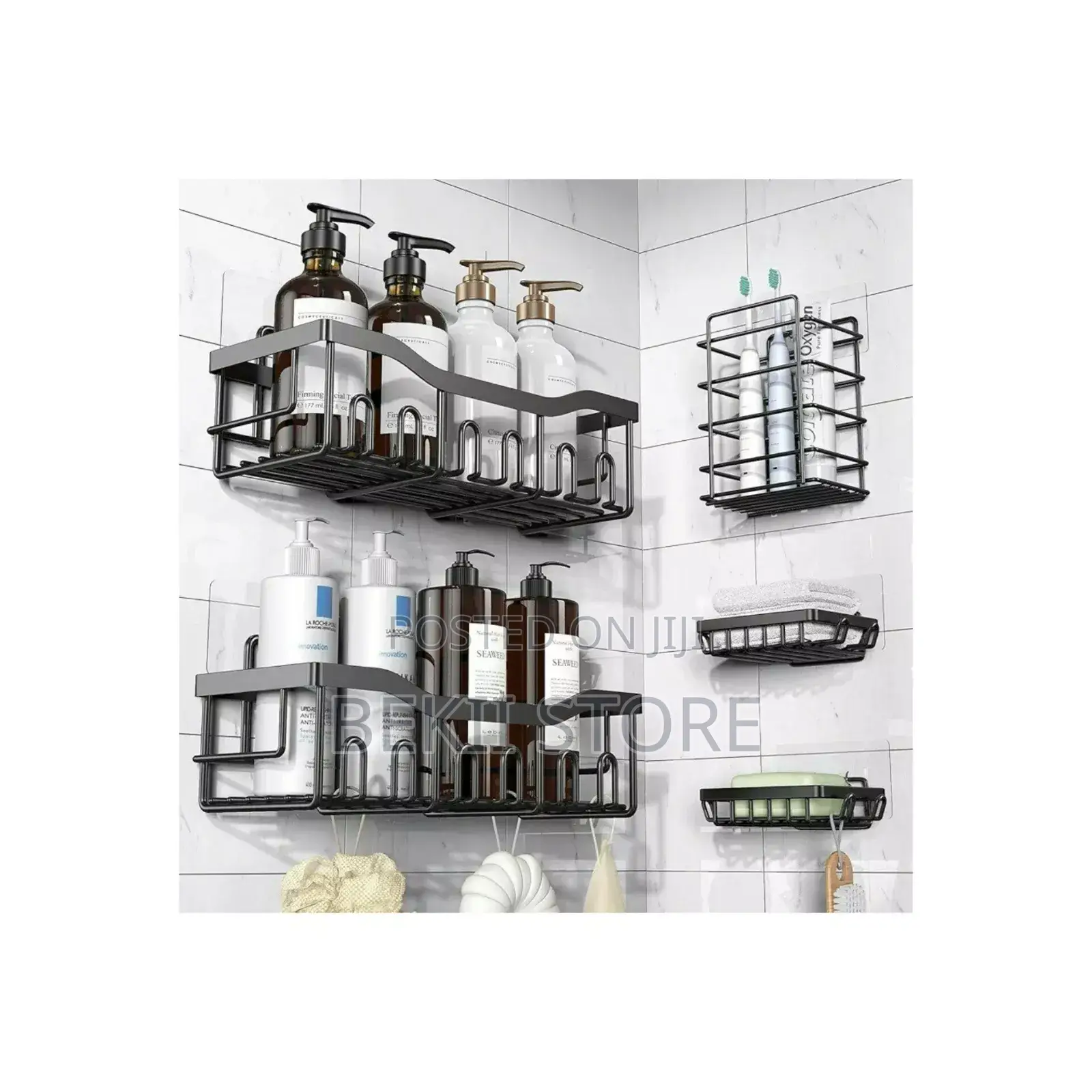 5pcs Stainless Steel Storage Rack | Organizer ዘመናዊ መደርደሪያ