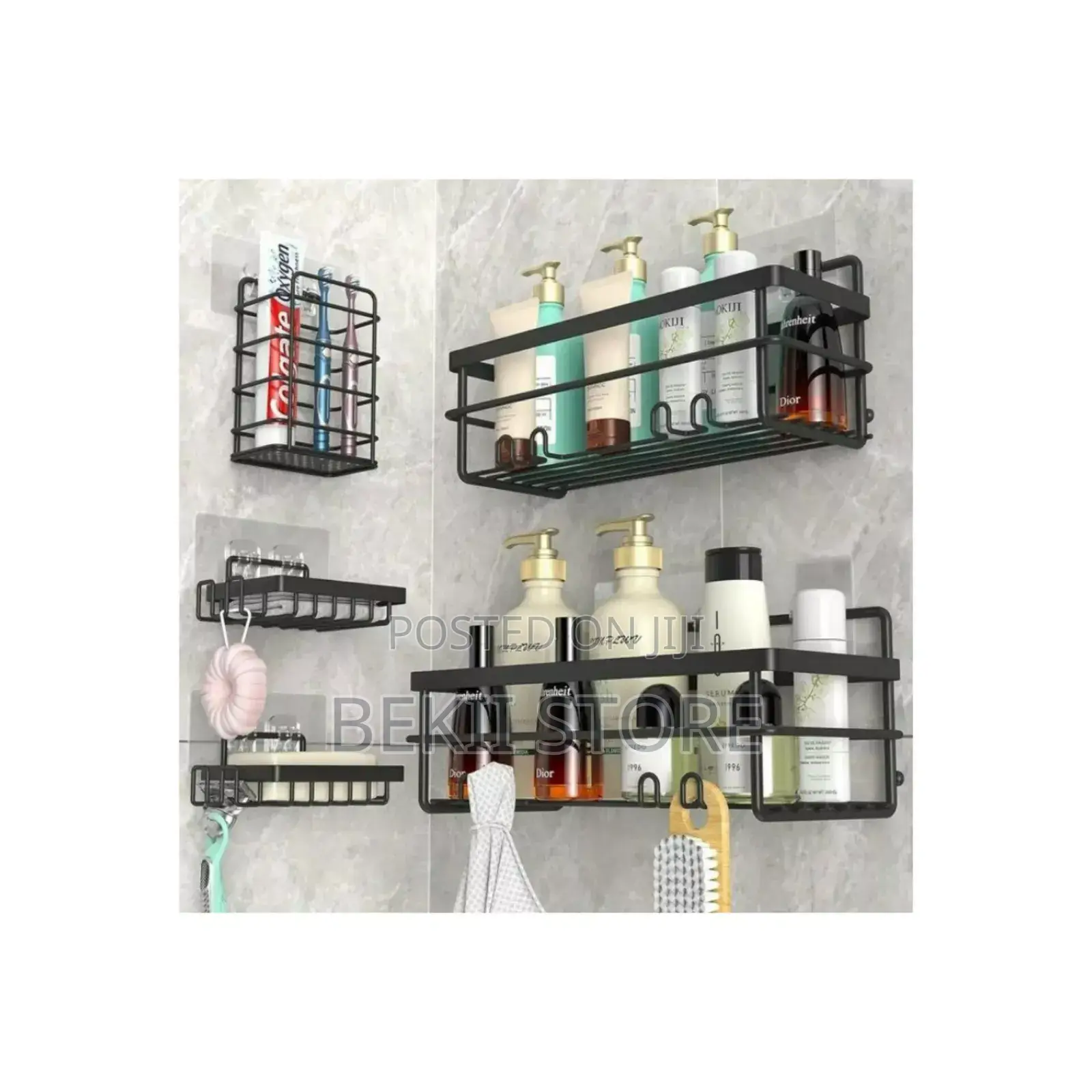5pcs Stainless Steel Storage Rack | Organizer ዘመናዊ መደርደሪያ