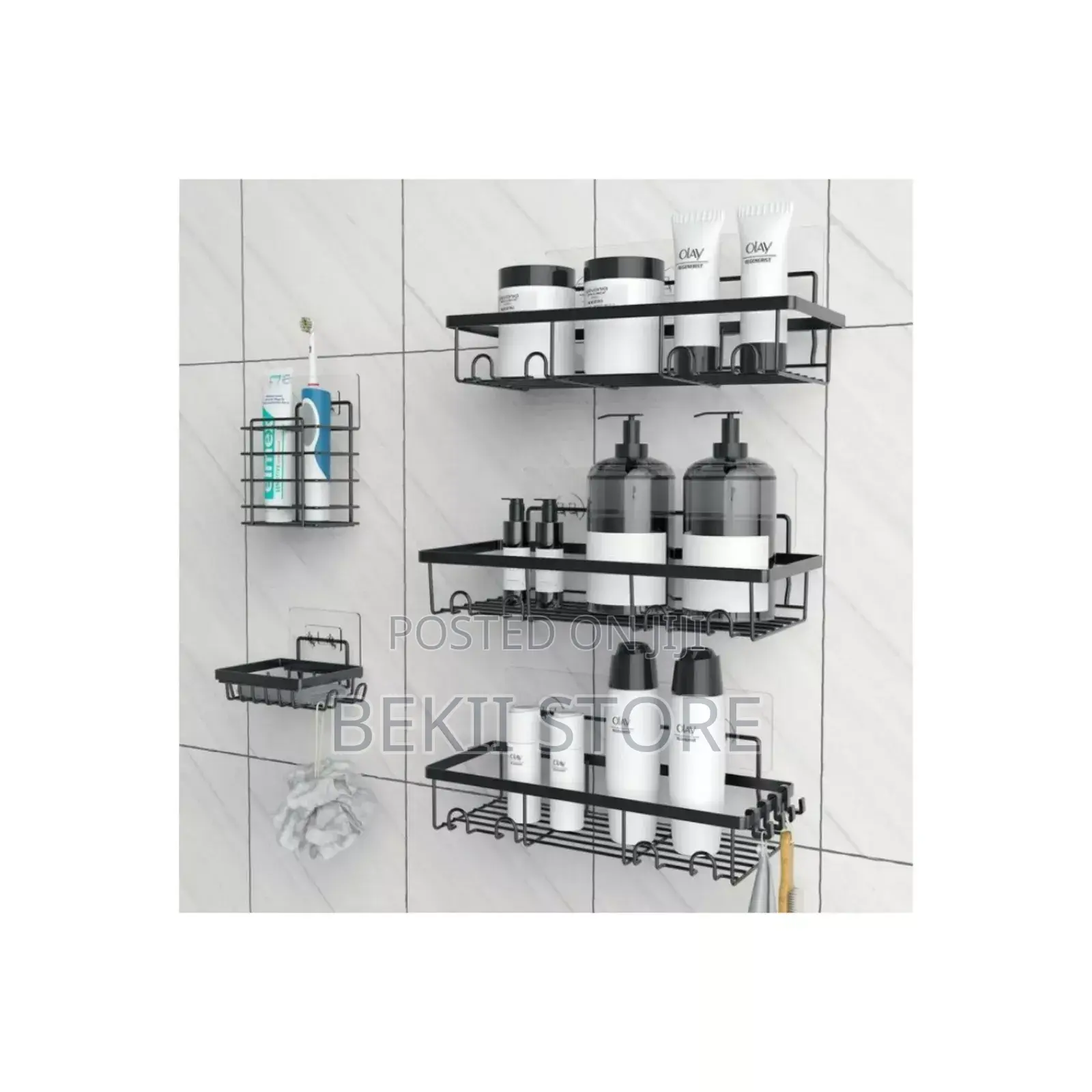5pcs Stainless Steel Storage Rack | Organizer ዘመናዊ መደርደሪያ