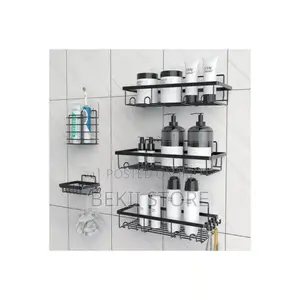 5pcs Stainless Steel Storage Rack | Organizer ዘመናዊ መደርደሪያ