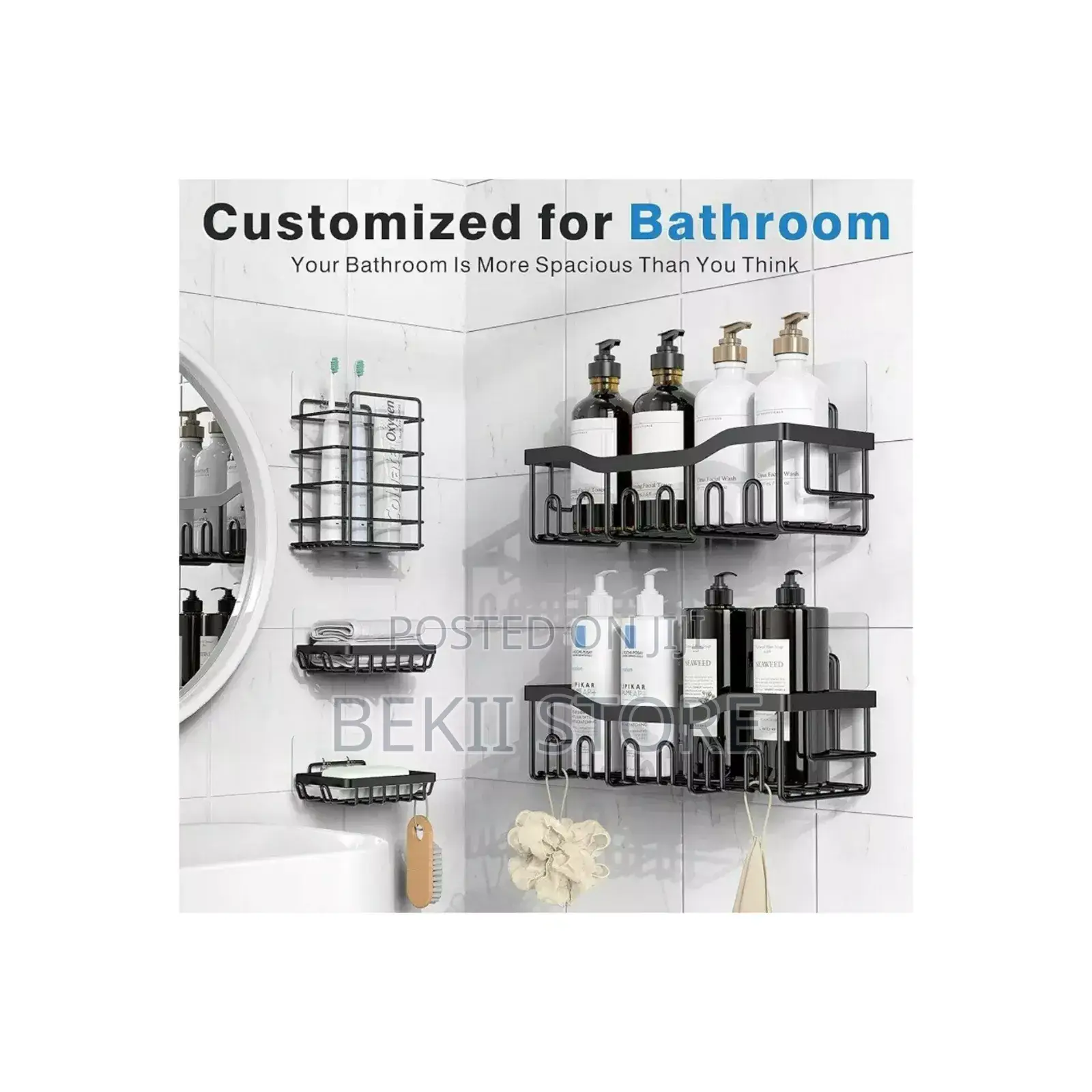 5pcs Stainless Steel Storage Rack | Organizer ዘመናዊ መደርደሪያ