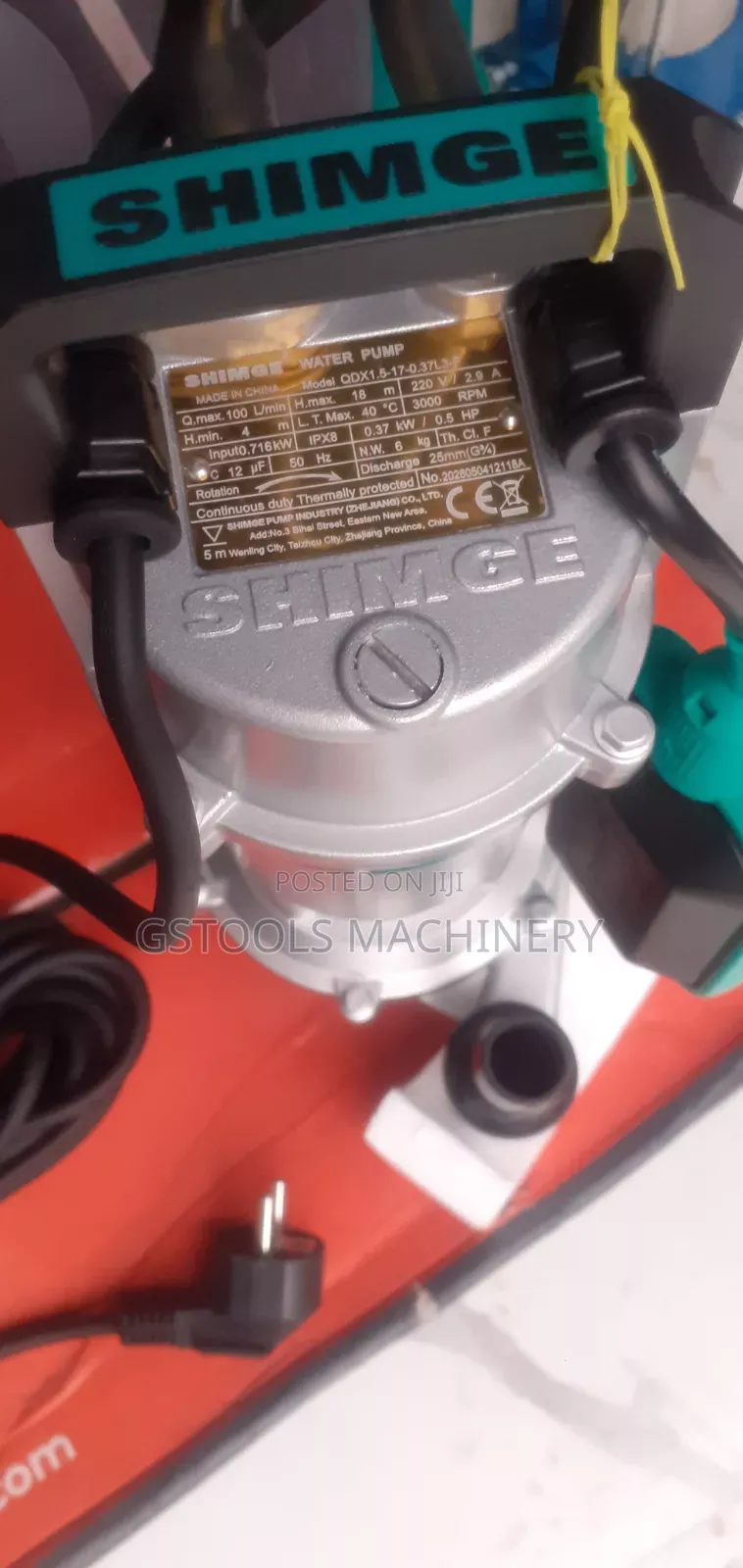 Shimge 0.5hp Weter Pamp