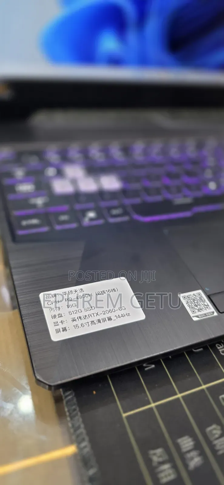 New Laptop Asus TUF Gaming A15 16GB AMD Ryzen 9 SSD 512GB