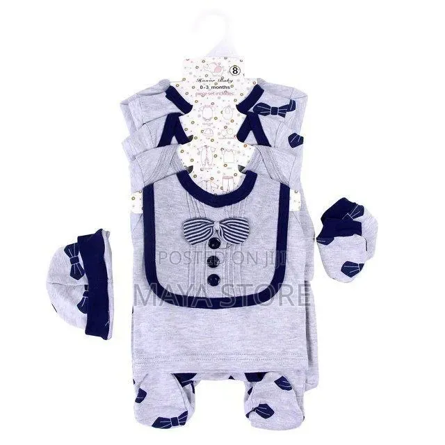 8 PCS Newborn and Infant Baby Clothes