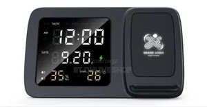 Rise Digital Alarm Clock Wireless Charger
