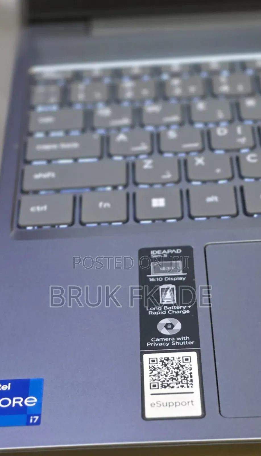 New Laptop Lenovo Ideapad 3 16GB Intel Core i7 SSD 512GB