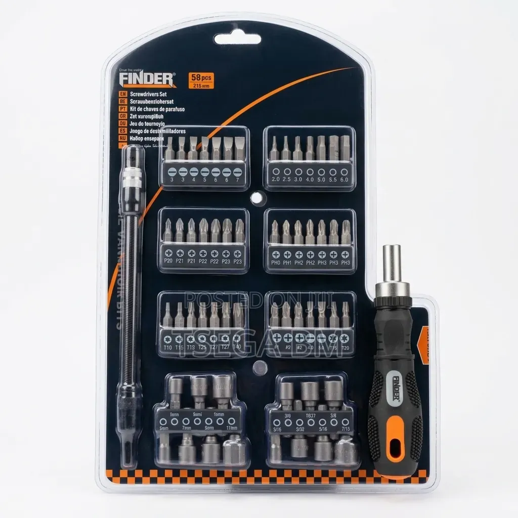 Finder 58 Piece Screwdriver Set