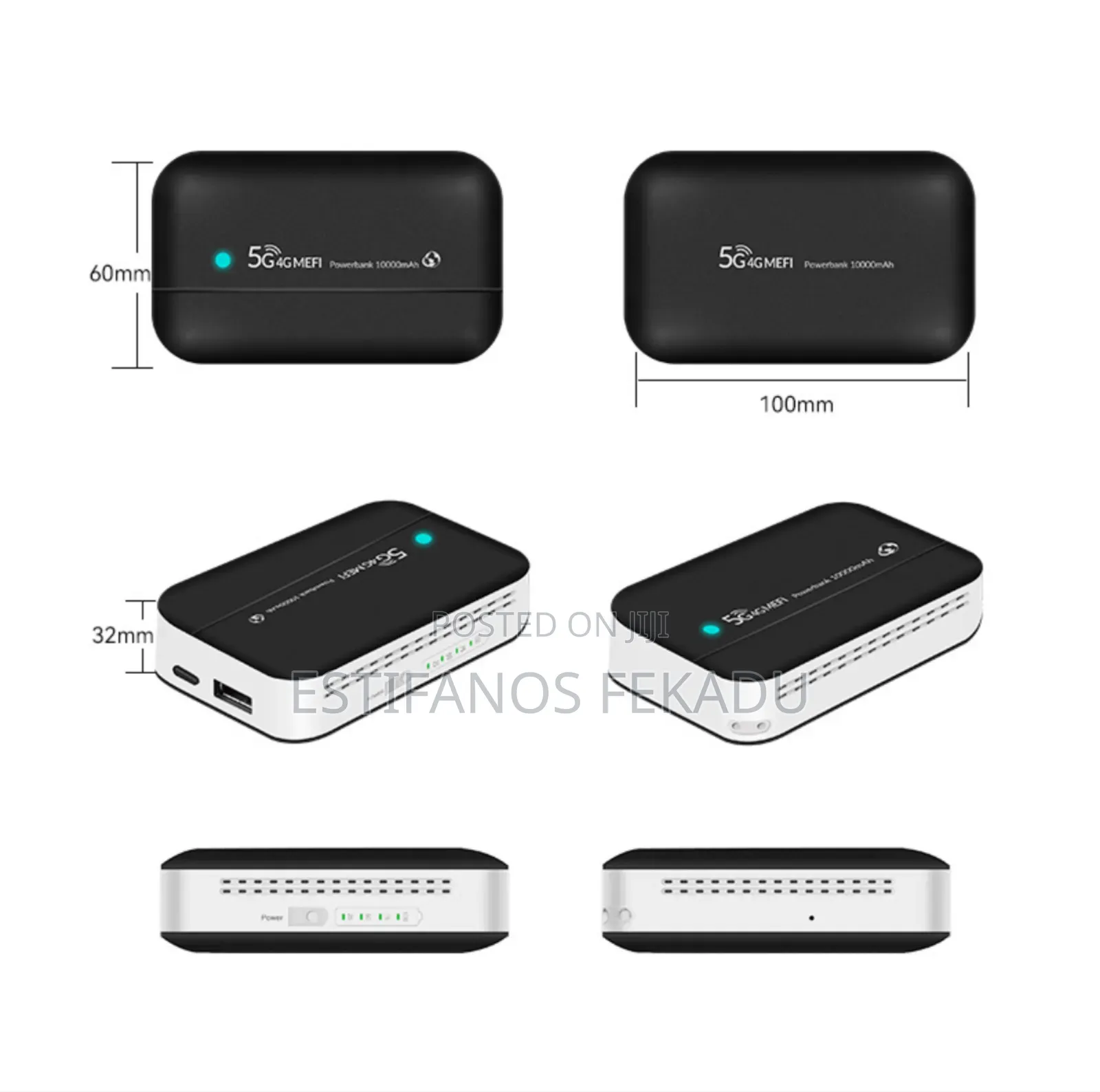 Wifi እና Powerbank በአንድ ላይ (Wifi Router With Powerbank)