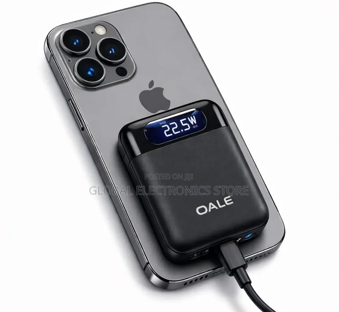 እጅግ አነስተኛ ከስልክ ጀርባ የሚለጠፍ Wireless Fast Charging Power Bank (Original )