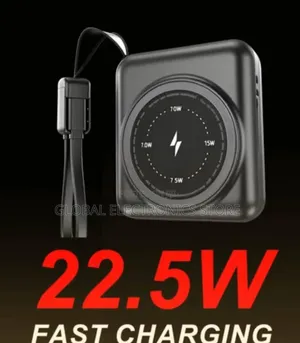 እጅግ አነስተኛ ከስልክ ጀርባ የሚለጠፍ Wireless Fast Charging Power Bank (Original )