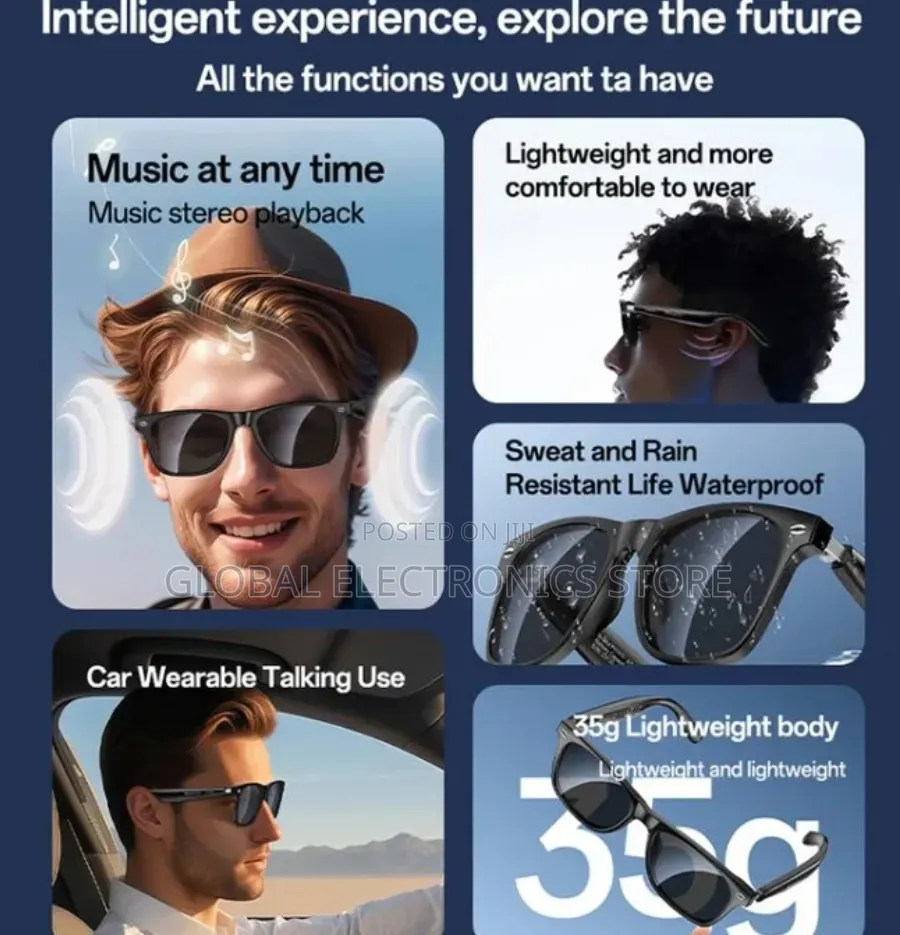 Next-Gen Smart Glasses | Calls, Music Uv Protection |Premium Look