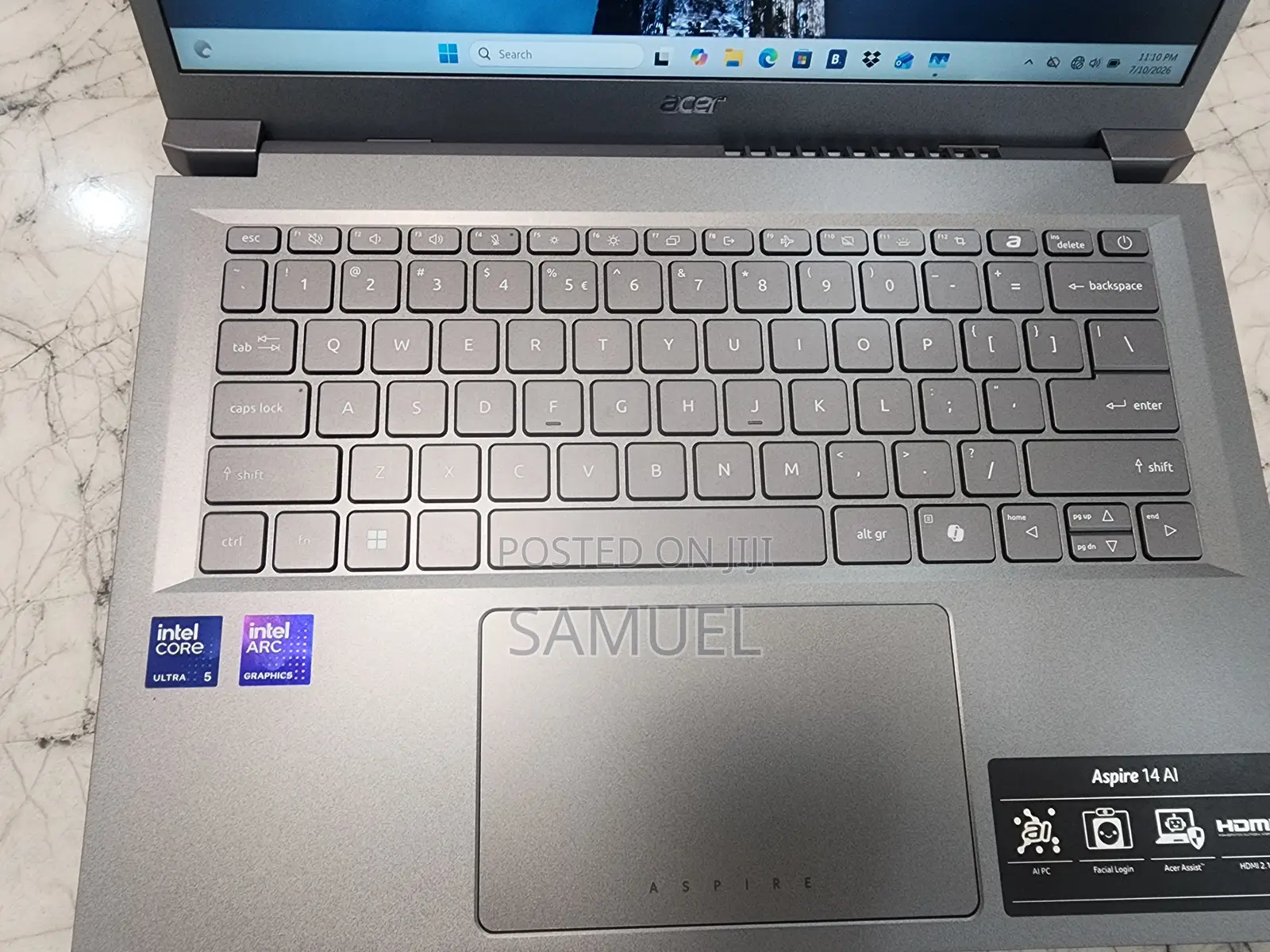 New Laptop Acer Aspire 14 AI 16GB Intel Core Ultra 5 SSD 1T