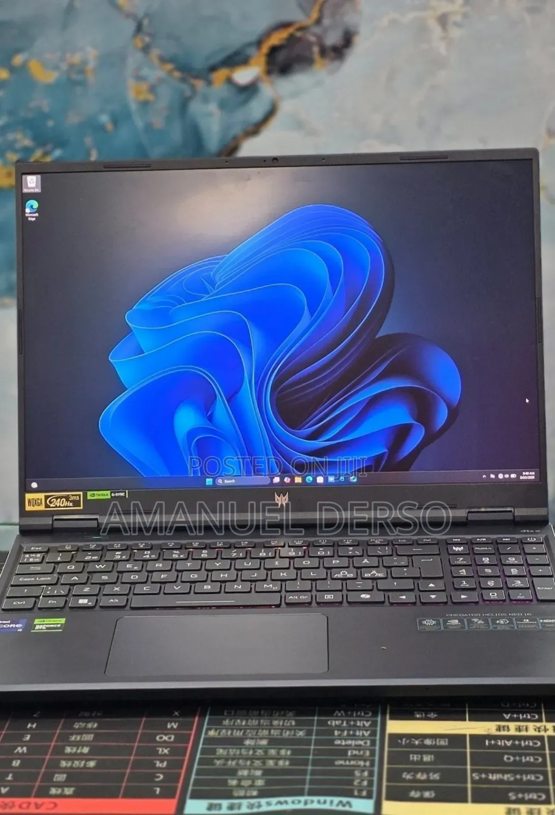 New Laptop Acer Predator Helios Neo 16 16GB Intel Core i9 SSD 1T