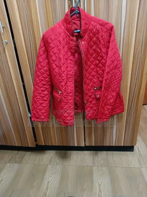 Women's Red Quilted Jacket