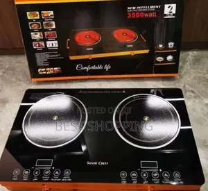 Silver Crest Touch Double Stove ተች ስቶቭ
