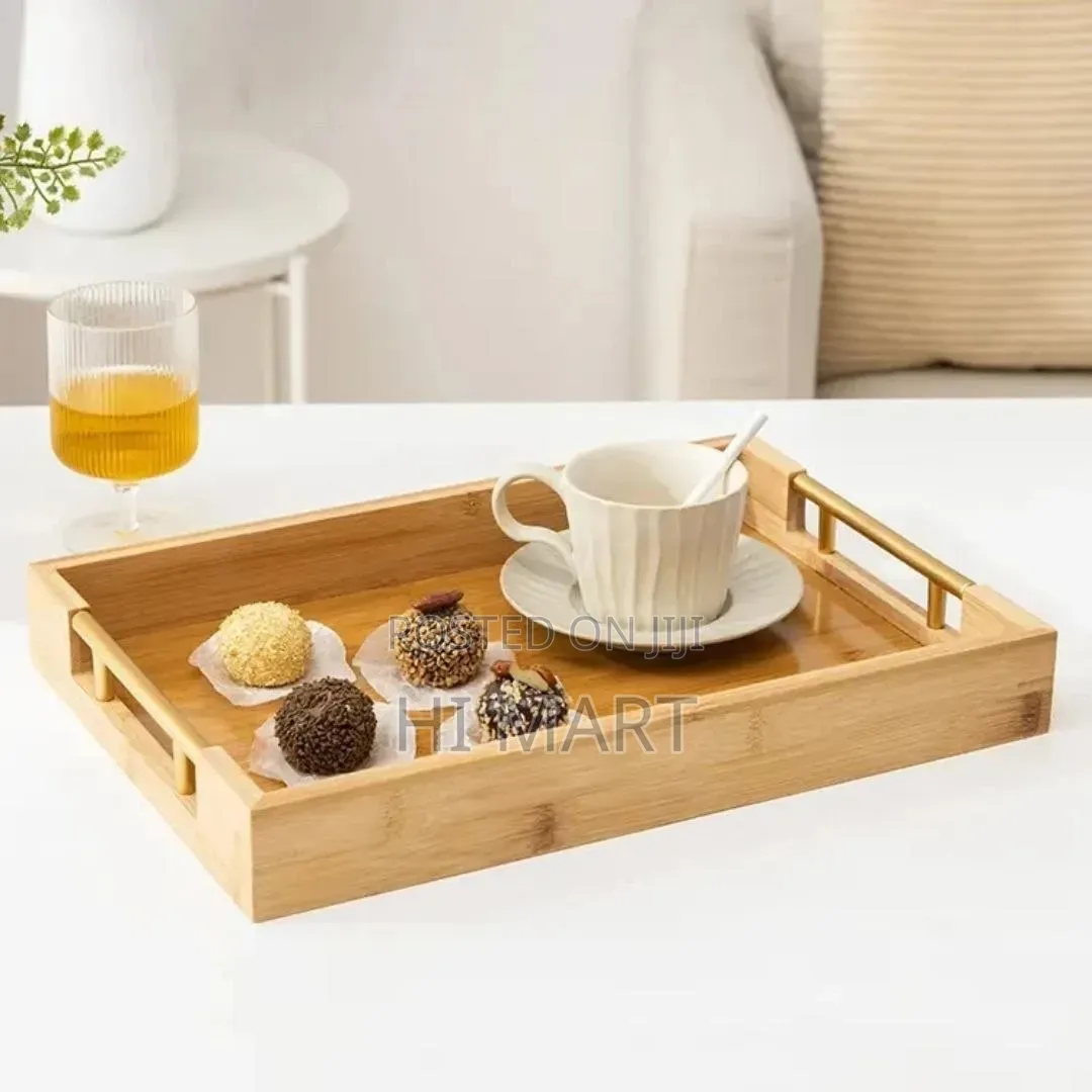 3pcs Bamboo Pallet Modern Serving Tray