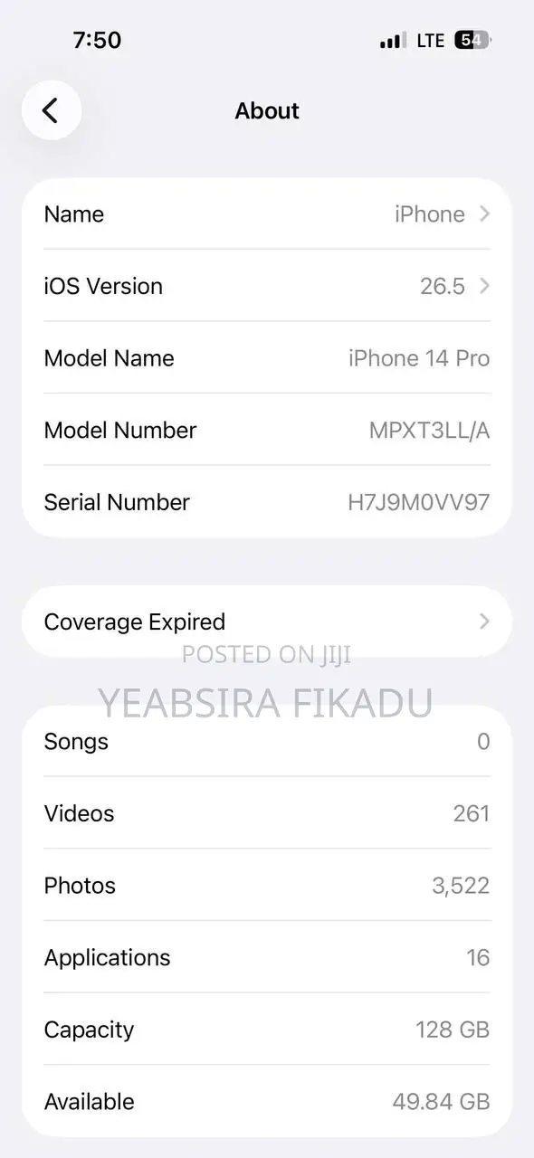 Apple iPhone 14 Pro 128 GB Gray