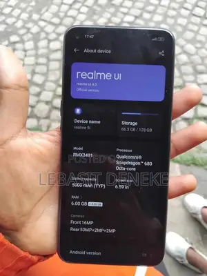 New Realme 9i 128 GB Black