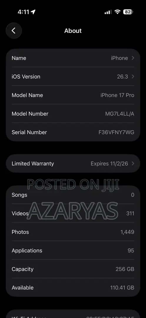 Apple iPhone 17 Pro 256 GB Orange
