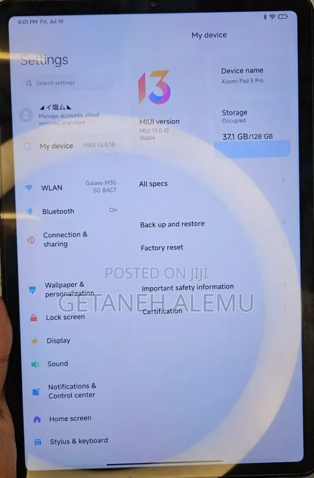 New Xiaomi Pad 5 128 GB White