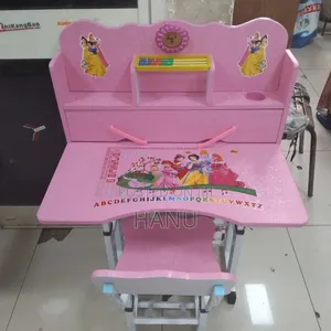 Cute Modern Kids Study Table + Chair Set