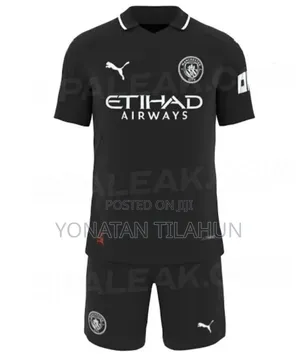 Manchester City Kids Black Kit
