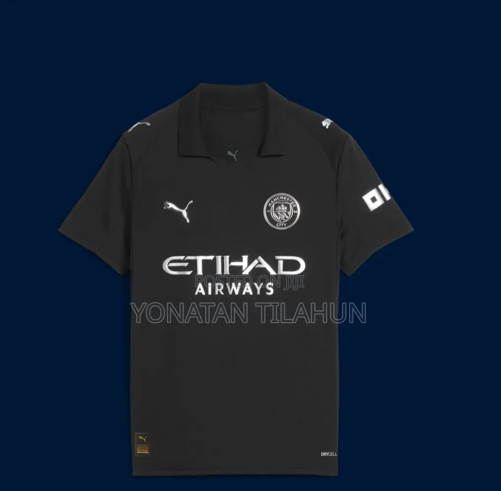 Manchester City Kids Black Kit