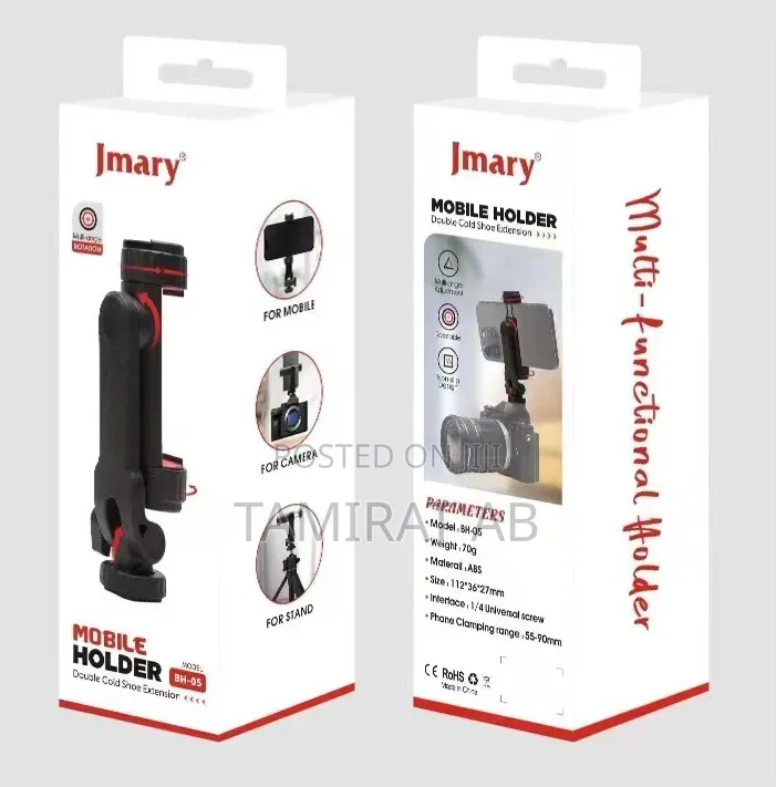 Jmary Bh-05 Multi-Functional Phone Clip for Camera Tripod