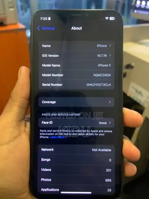 Apple iPhone X 64 GB Black