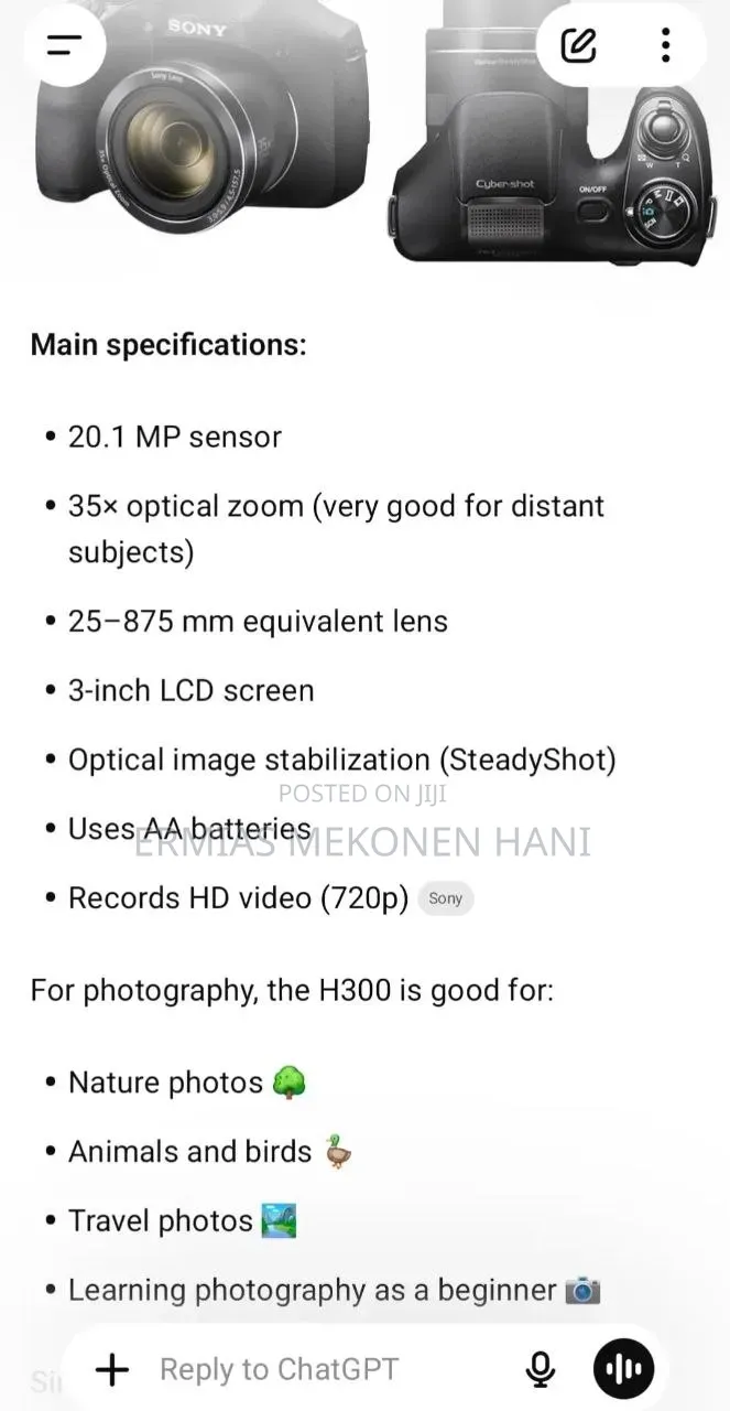 Sony Camera