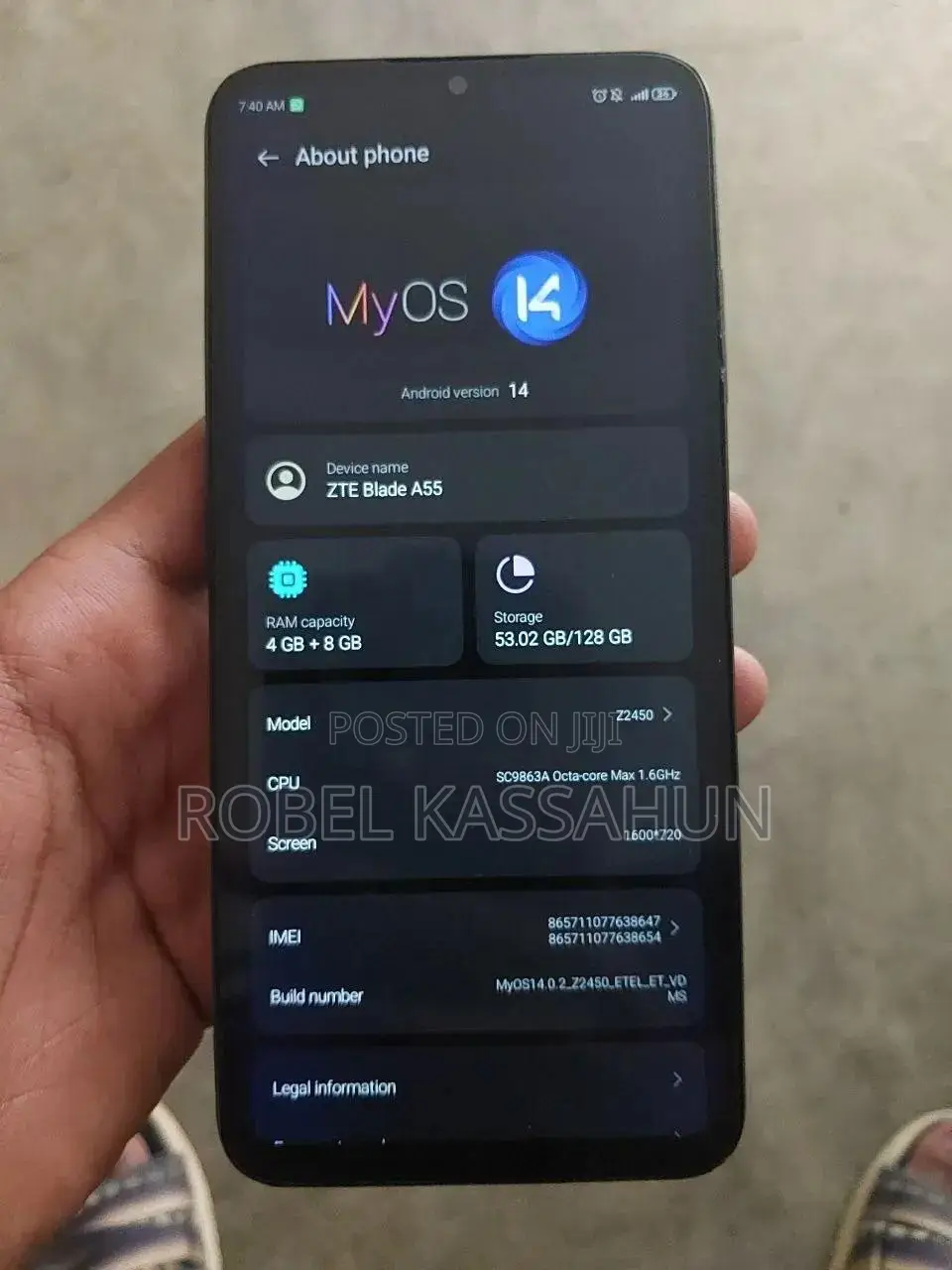 New ZTE A55 128 GB