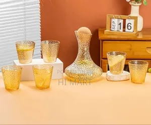 7pcs High Quality Pure Glass Water Jug