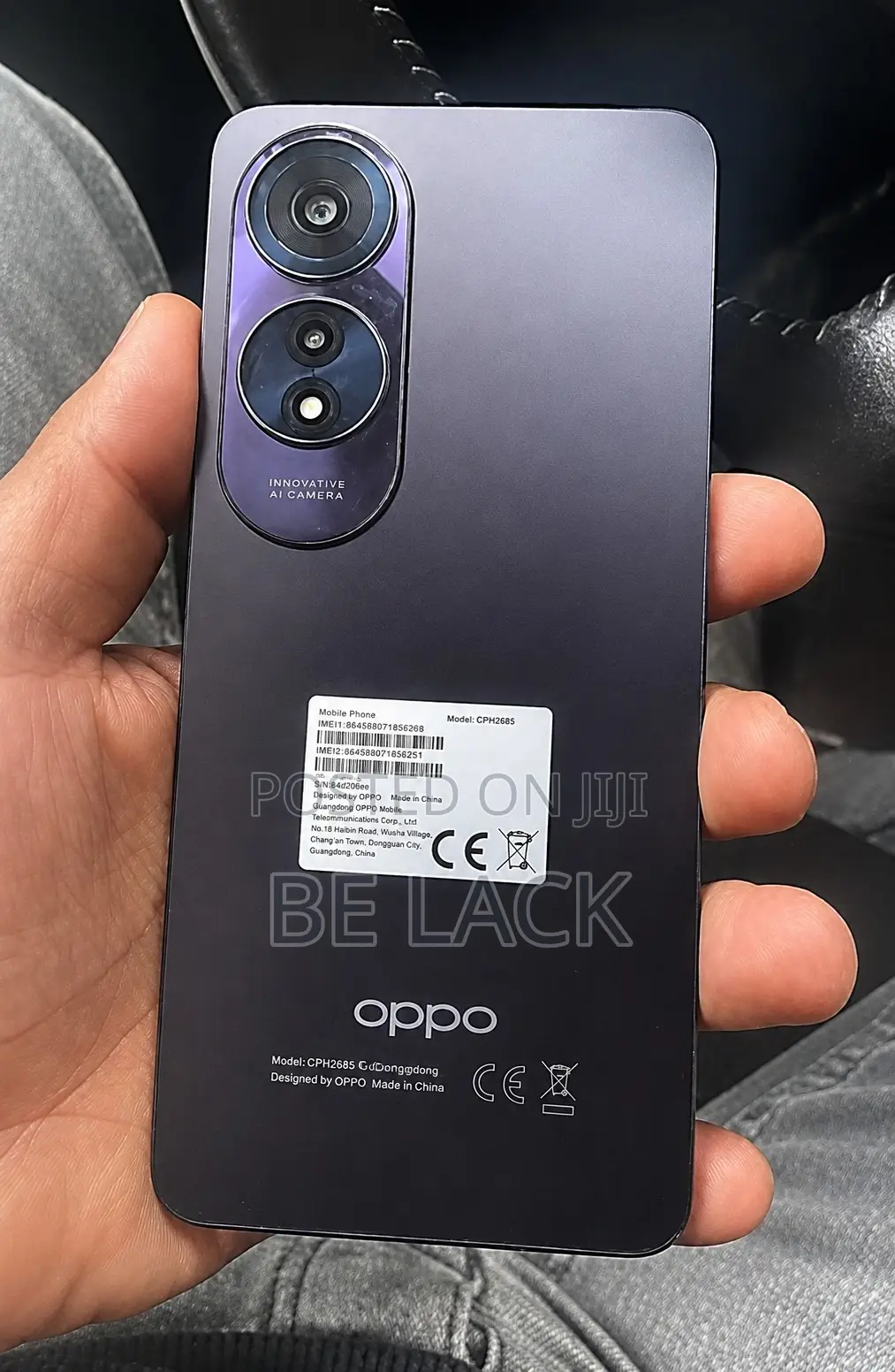 New Oppo A60 256 GB Black