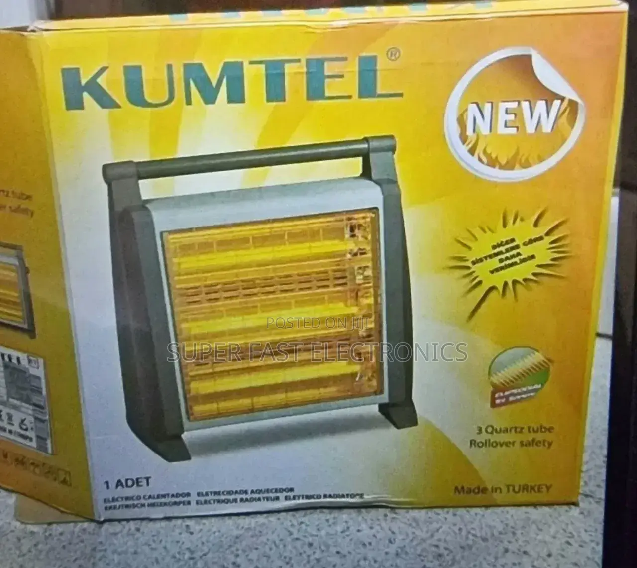 ​Kumtel Room Heater Quartz Tube Electric Space Heater