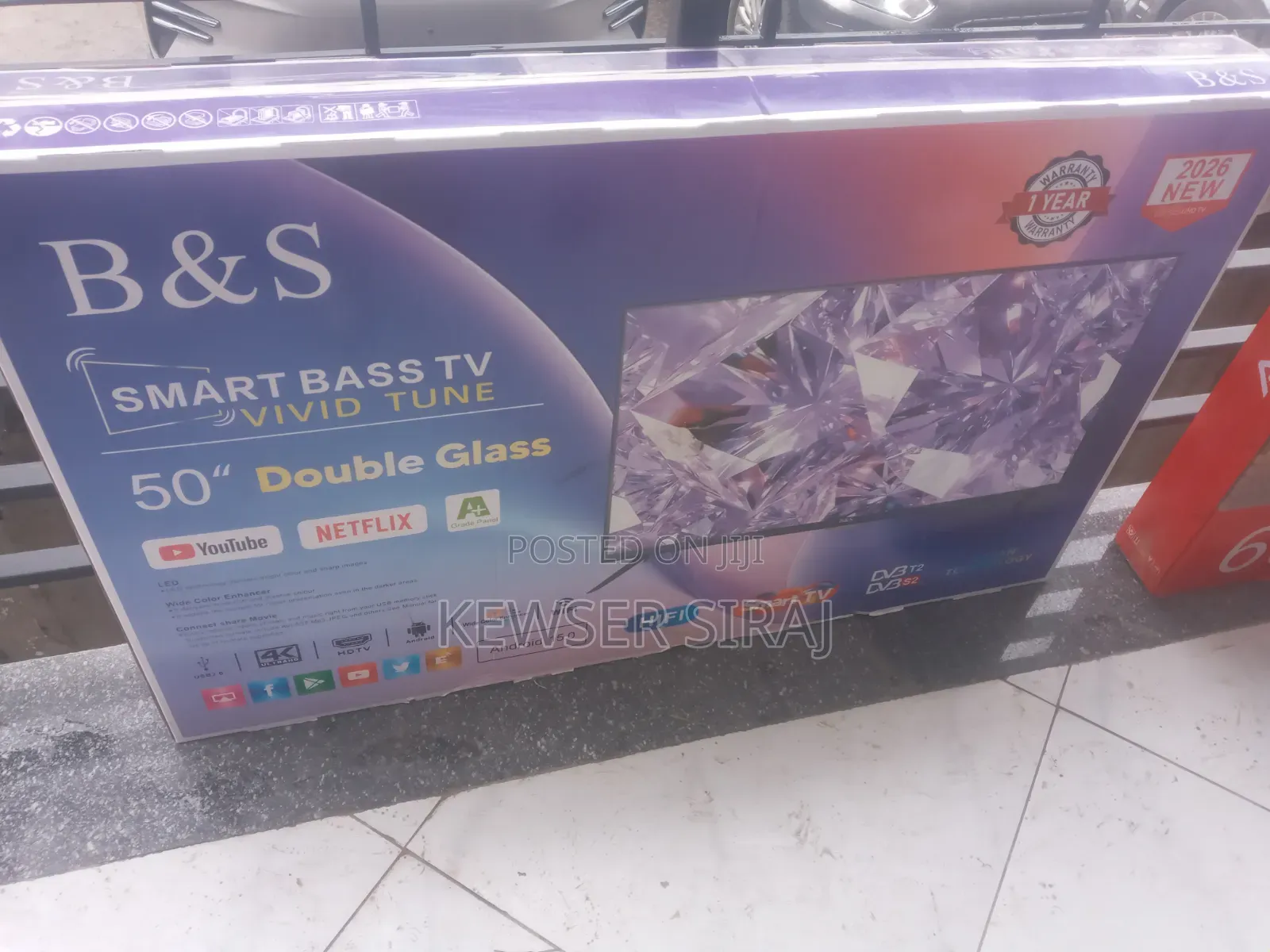 B S 50inch Tv Smart Android New 20 26