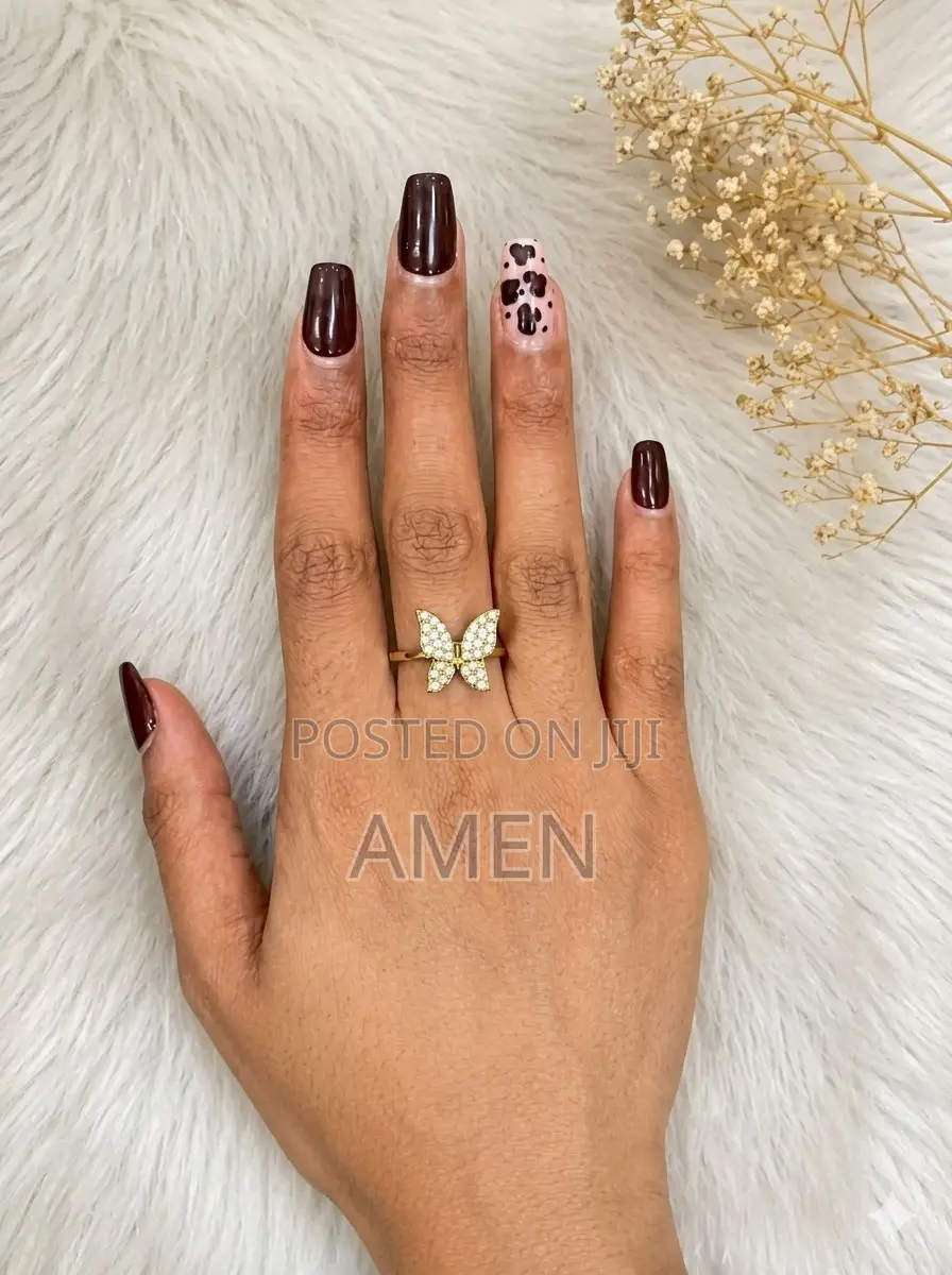 Sparkling Butterfly Statement Ring