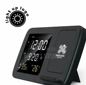 Rise Digital Alarm Clock Wireless Charger