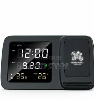 Rise Digital Alarm Clock Wireless Charger