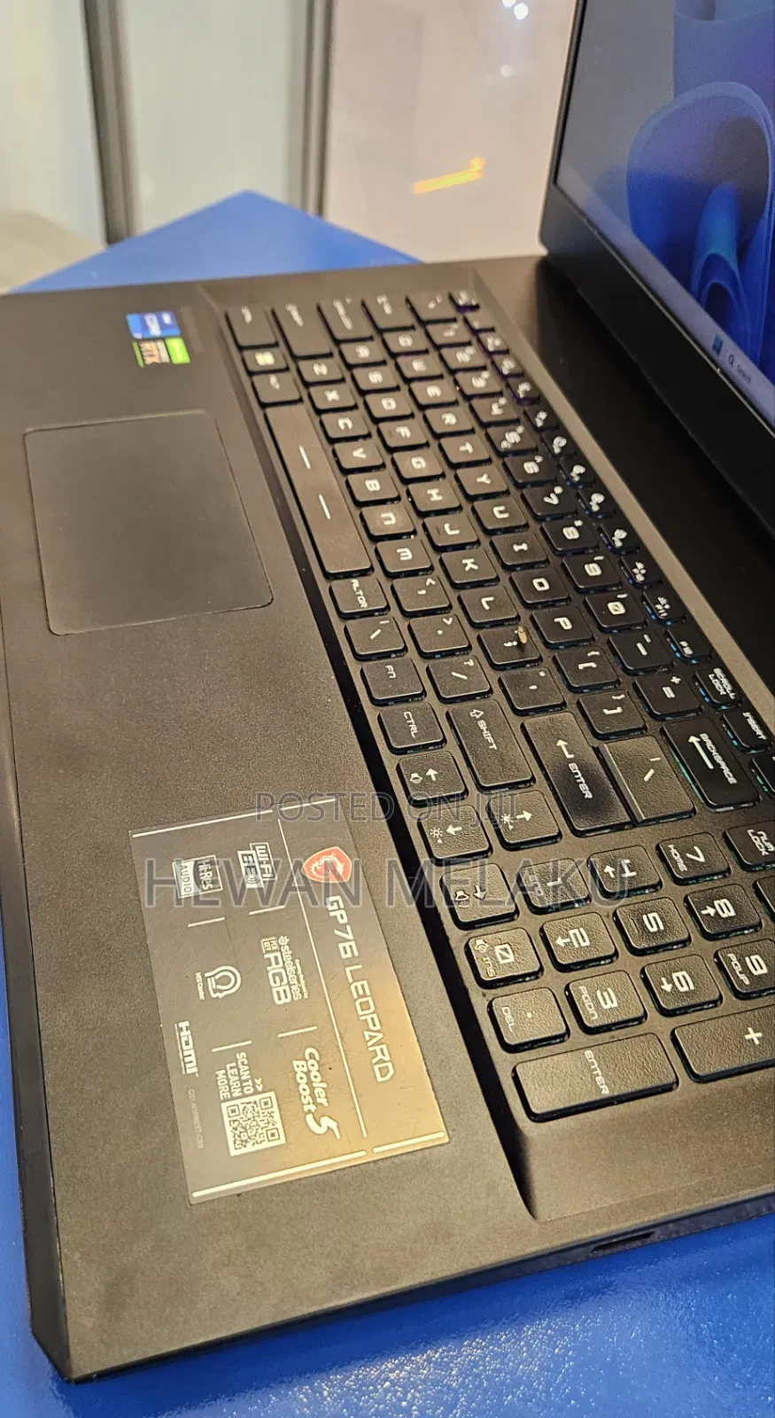 New Laptop MSI GP75 Leopard 16GB Intel Core i7 SSD 1T
