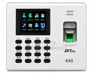Zkteco K40 Biometric Fingerprint Time Attendance Terminal With Vat