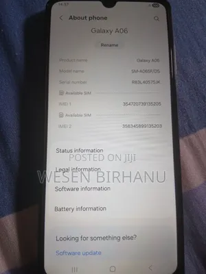 New Samsung Galaxy A06 128 GB Blue