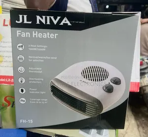 Jl Niva Fan Heater – 2000w Room Heater With Adjustable Thermostat