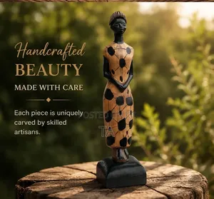 African Tribal Hand-Carved Wooden Sculpture
