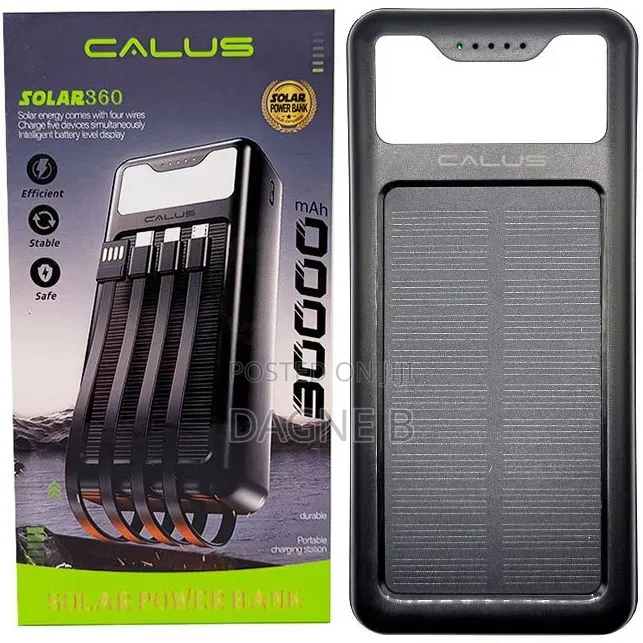 30,000mah Calus Solar360 Power Bank ካሉስ ፓወር ባንክ